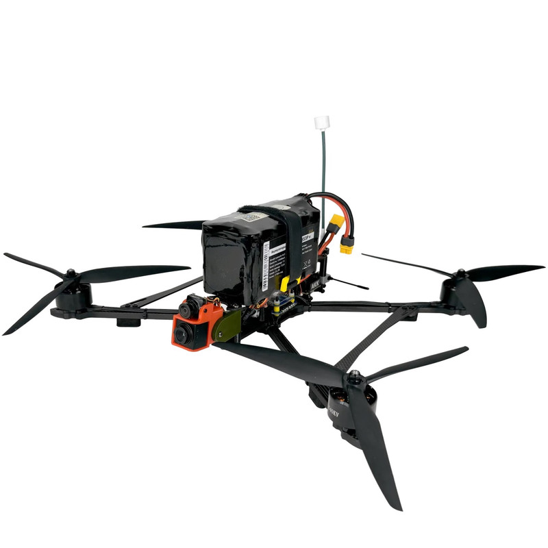 FPV дрон 10 дюймів BPK-10 DRAGON (2,5-3W / 5.8 GHz / ELRS / 915 MHz / 8400 mAh / 5 kg) Камікадзе з АКБ і тепловізійною камерою